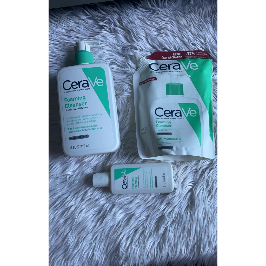 โฟมล้างหน้า Cerave foaming cleanser ฉลากไทย