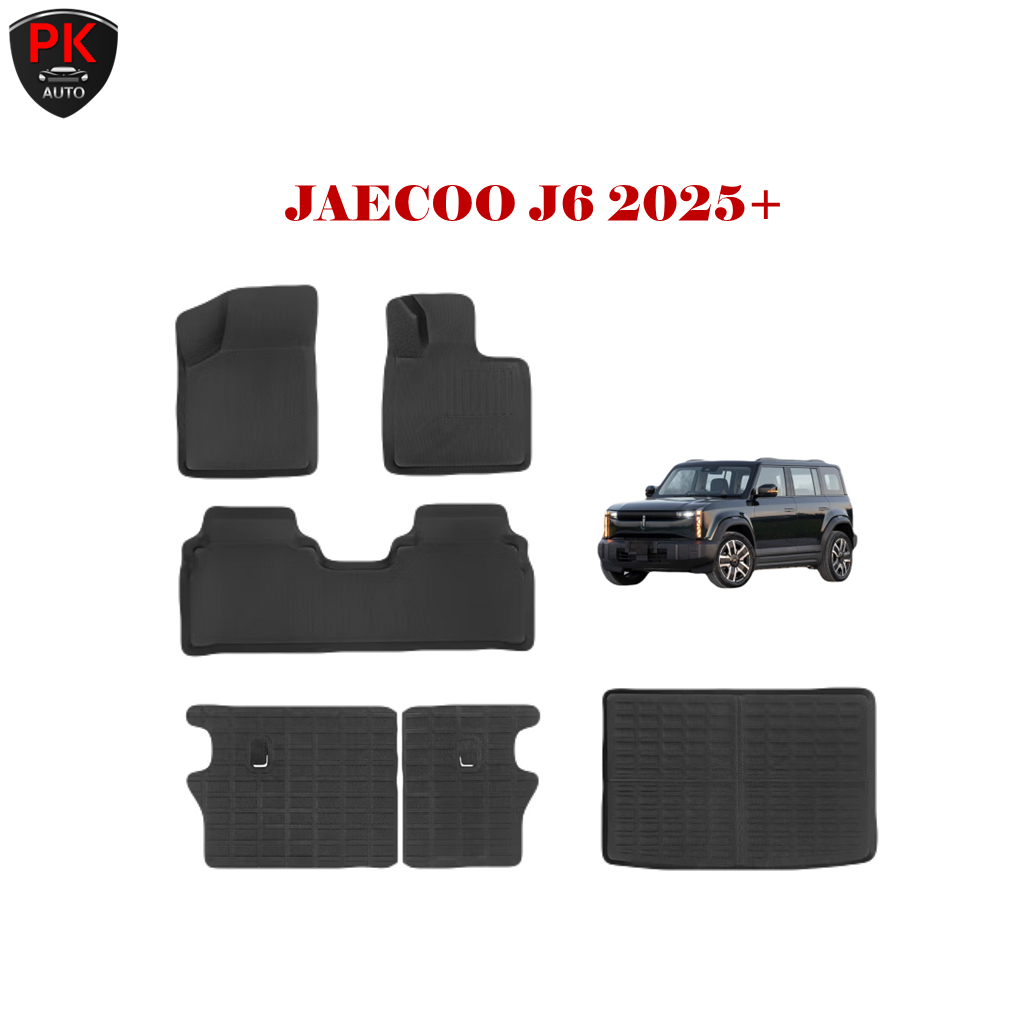 JAECOO J6 EV พรมปูพื้นรถยนต์ 3D พรมปูพื้นรถยนต์เข้ารูป พรมปูพื้น XPE สำหรับ JAECOO J6