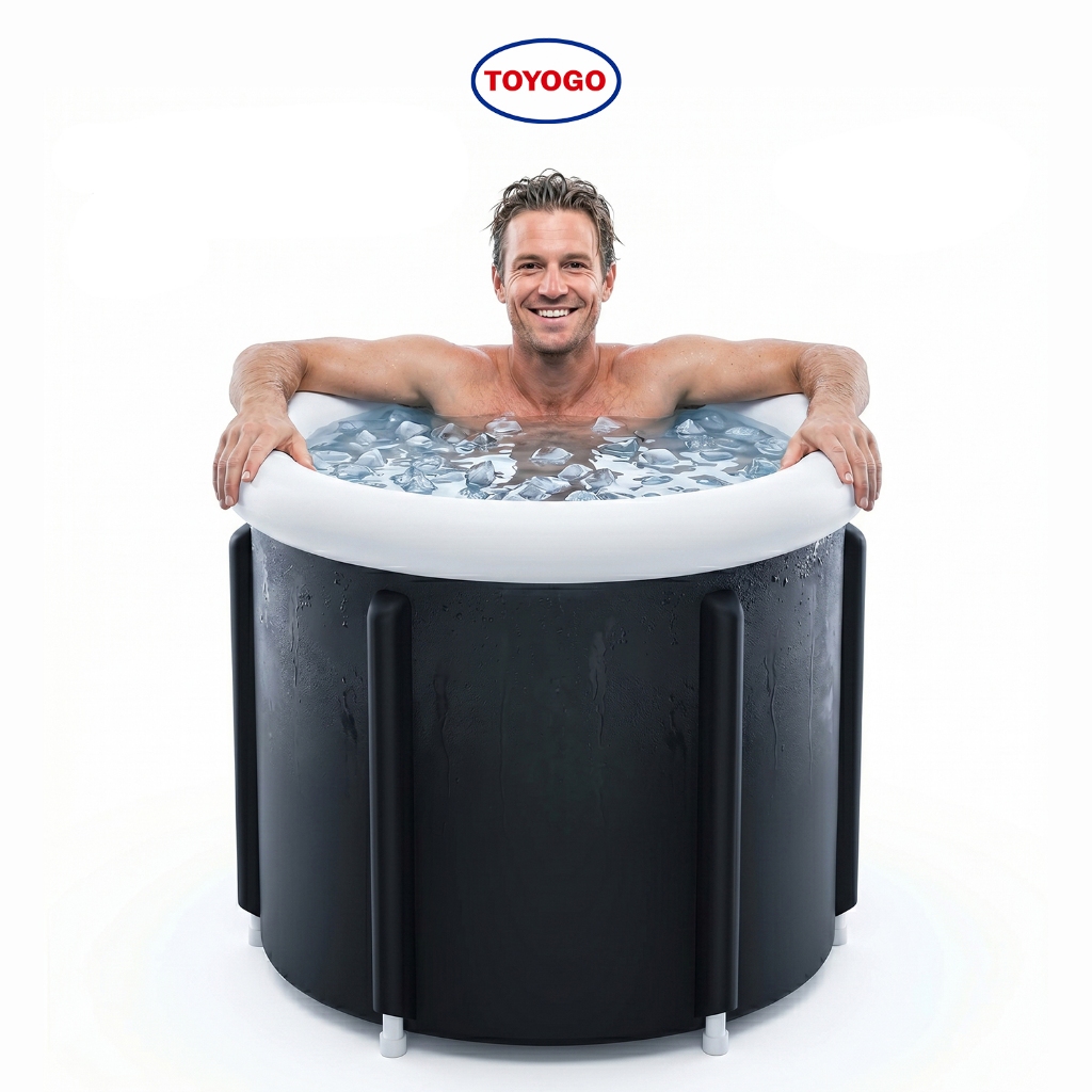 TOYOGO อ่างแช่น้ำแข็งพับได้ เก็บความเย็นนาน ใช้งานในบ้านและกลางแจ้ง Portable Ice Bath Tub