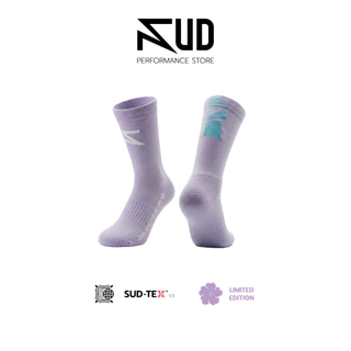 SUD ถุงเท้าวิ่ง รุ่น Lavender SKY (Limited Edition) 300 คู่/ไซส์ - ถุงเท้าวิ่งข้อสูง เทคโนโลยีผ้า SUD-TEX™ V3