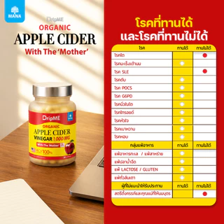 3แถม1 MANA DripME Apple Cider แคปซูล แอปเปิ้ลไซเดอร์เข้มข้น