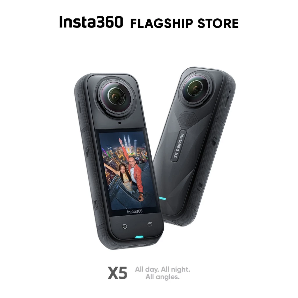 INSTA360 X5 กล้องแอคชั่น ถ่ายวิดีโอ 8K กันน้ำลึก 15m Sensor 1/1.28" ถ่ายรูป 72mp USB-C กล้อง 360 Action Camera thumbnail 3