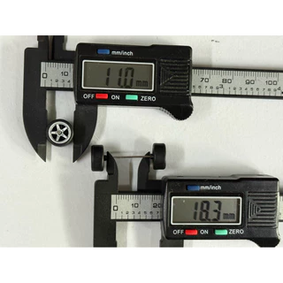 ล้อยาง รถยนต์ 1:64 ขนาด 11 MM ลาย 5 ก้าน ยางถอดได้ ขนาดแกน ยาว JDM