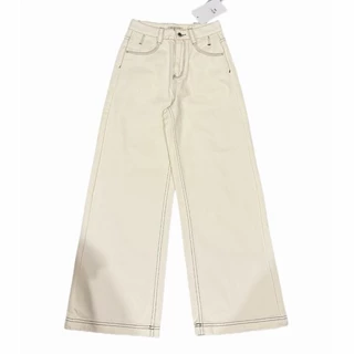 BELONG | BE719 / BE720 | WIDE STRAIGHT (ไวด์ สเตรท) กางเกงยีนส์ทรงกระบอกใหญ่เอวสูง ผ้าไม่ยืด