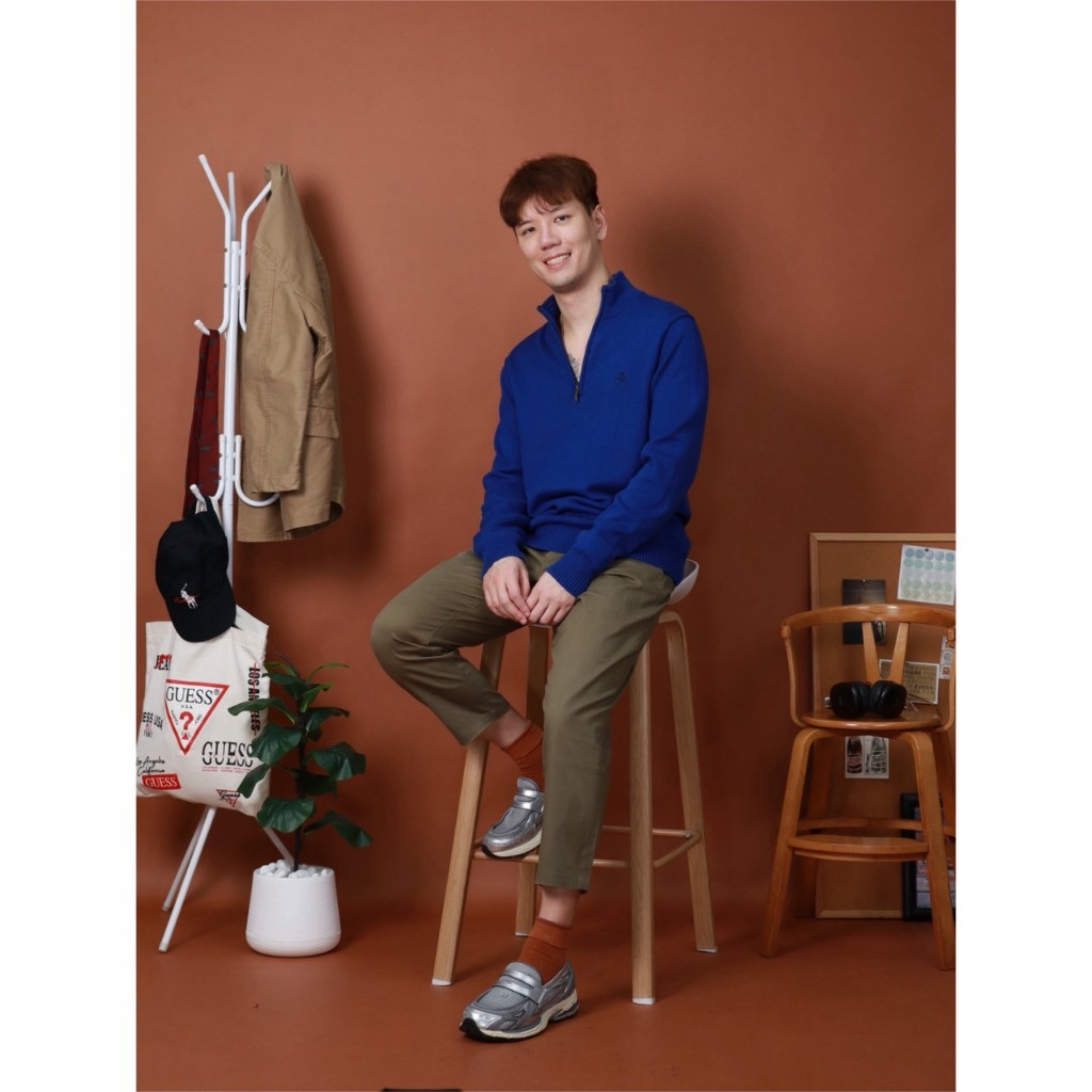เสื้อสเวตเตอร์ซิปอก Quarter Zip Sweater BROOKS BROTHERS ของแท้ 100% สภาพใหม่ Premium [BROOKS BROTHER