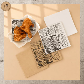 กระดาษรองเบเกอรี่ 6×6 นิ้ว (15ซม.) Food Grade กันน้ำมัน | 100 ใบ | กระดาษรองขนม อาหาร | Bakery Paper