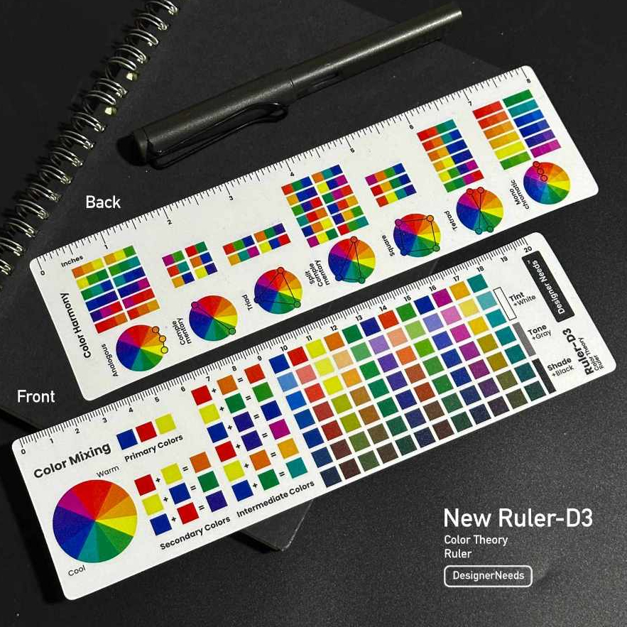 New Ruler-D3 (Color Theory Ruler)