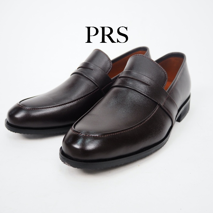 รองเท้าหนังแท้ผู้ชาย ทรง penny loafers รองเท้าโลฟเฟอร์ สีน้ำตาล