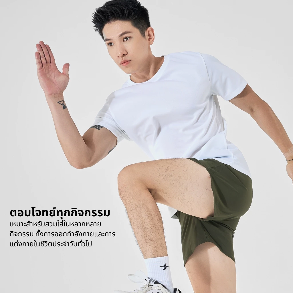 กางเกงกีฬาขาสั้นผู้ชาย Maxcool สําหรับวิ่ง ยิม Pickleball ระบายอากาศได้ดีและสะดวกสบาย Coolmate thumbnail 6