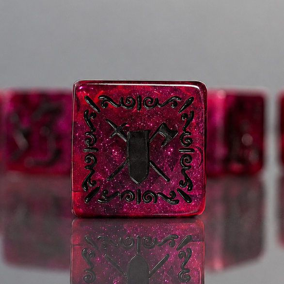 Shadowflare ลูกเต๋า D6 DICE 1ลูก(1die) | ลูกเต๋า Dice For DnD D&D MTG RPG TRPG เกมกระดาน บอร์ดเกม Ga