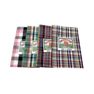 ผ้าขาวม้า บ้านไร่ราชบุรี ขนาด 90x200 ซม.เนื้อฝ้ายนุ่ม
