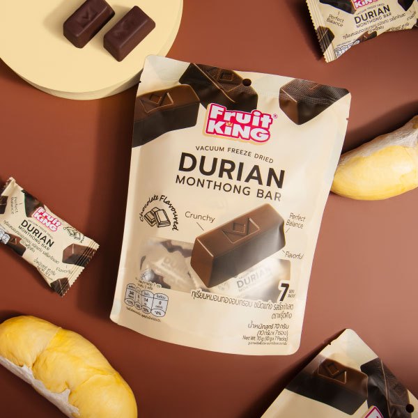 VACUUM FREEZE DRIED DURIAN MONTHONG BAR