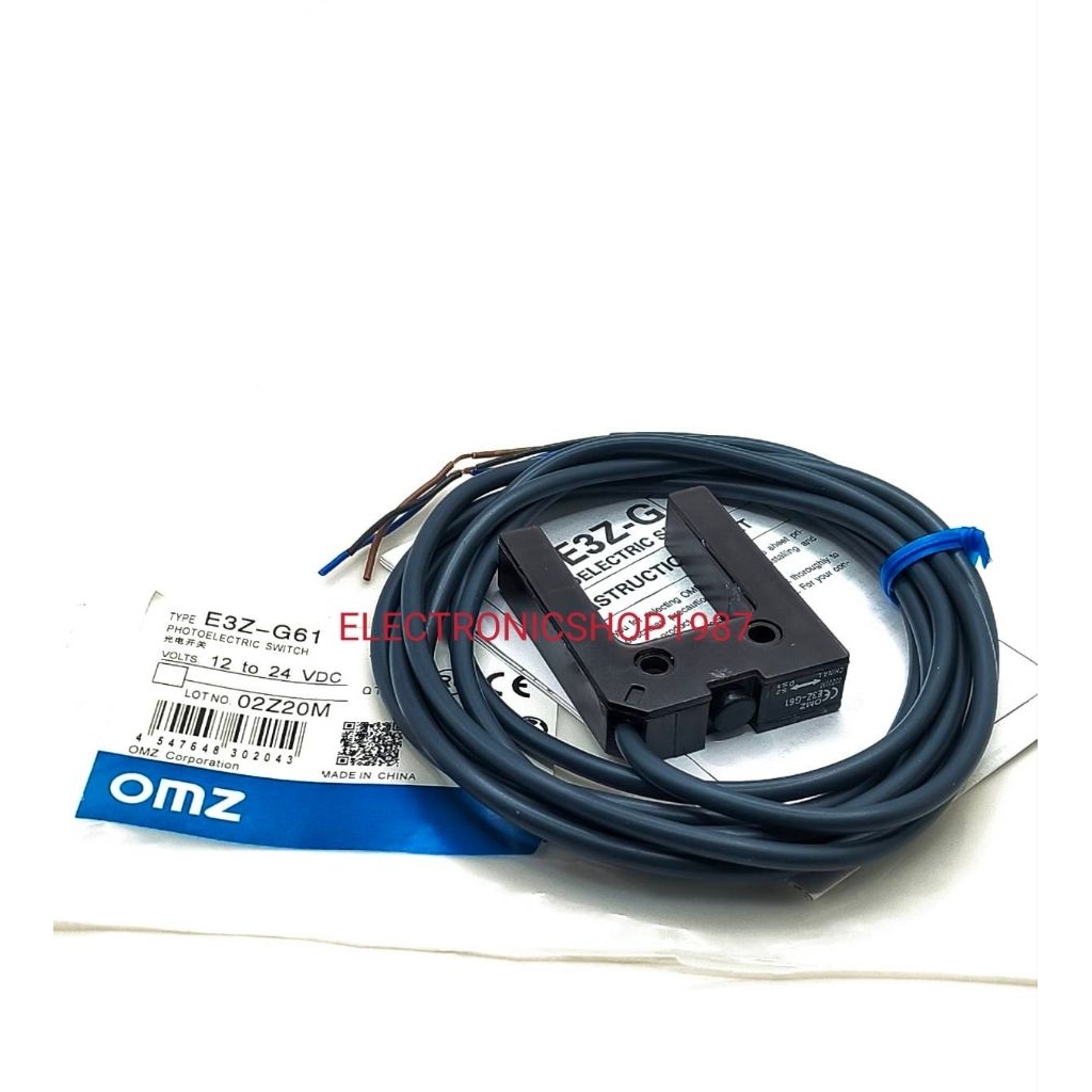 E3Z-G61 E3ZG61 Photoelectric sensor,slot housing,infrared LED,single through-beam, 25 mm, NPN, Light