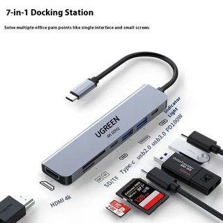 Ugreen Usb C Hub 4K HDMI 5in1 6in1 7in1 Usb Hub 100W USbC อะแดปเตอร์มัลติฟังก์ชั่นสําหรับ MacBook Pro