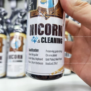 Nicorn Cleaning น้ำยาทำความสะอาดกลองชุดขอบชุบโครเมี่ยม, ชุบทอง, ชุบนิกเกิล ฮาร์ดแวร์และเครื่องดนตรี