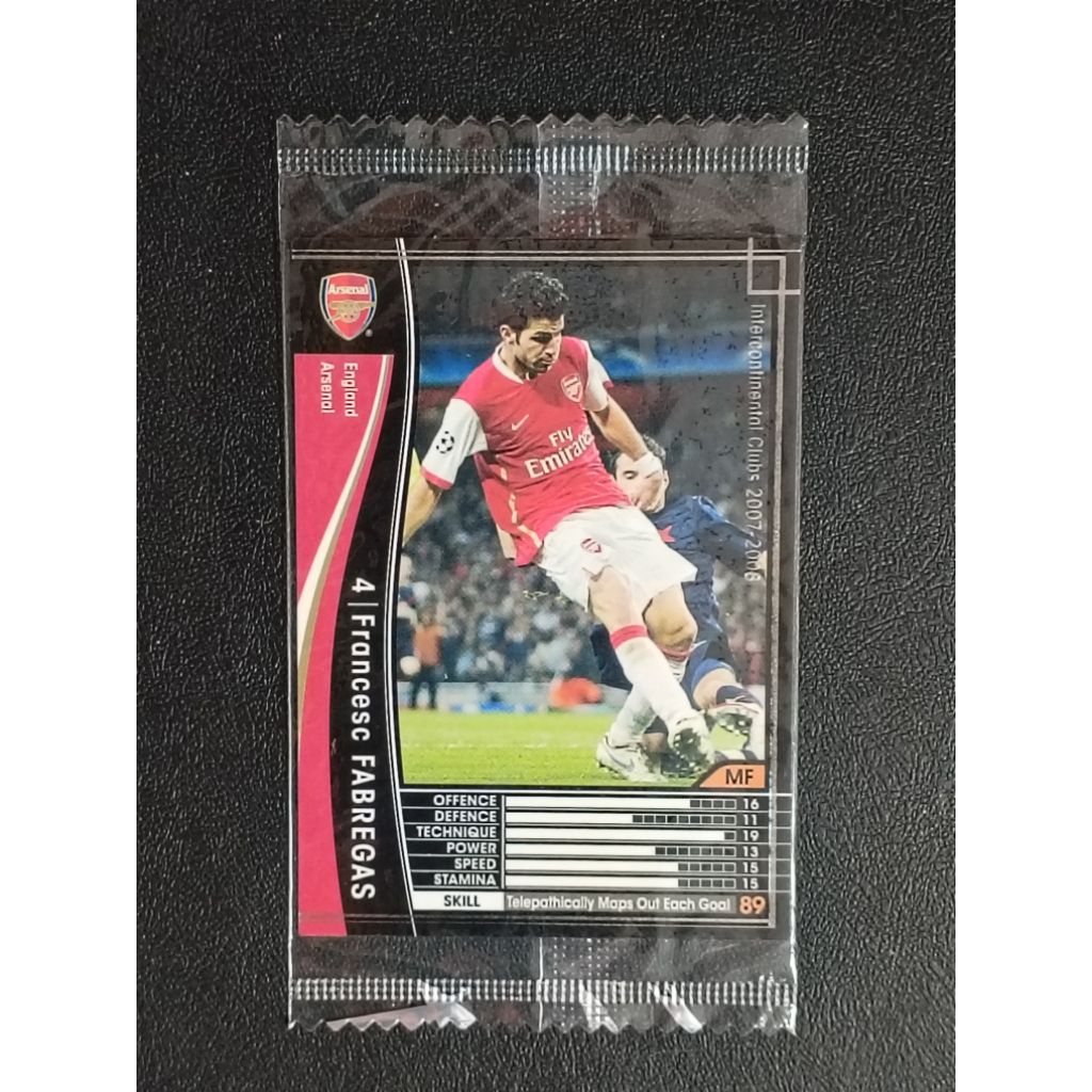 (Sealed Card) การ์ดฟุตบอล ทีมอาร์เซน่อล WCCF ARSENAL TEAM SOCCER TRADING CARD