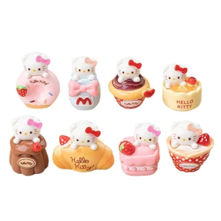 พร้อมส่ง ของตกแต่ง สะสม DIY คิตตี้ขนม (1 SET 8 ตัว)