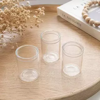 j761 ขวดแก้วจิ๋ว ~ ของเล่นอาหารจำลองเหมือนจริง 10 ชิ้น วัสดุแก้วนะคะ