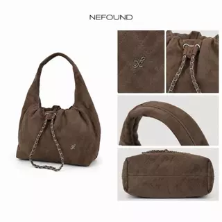 NF26061 NEFOUND กระเป๋าทรงจีบรุ่น Ivy หนังกลับ Premium