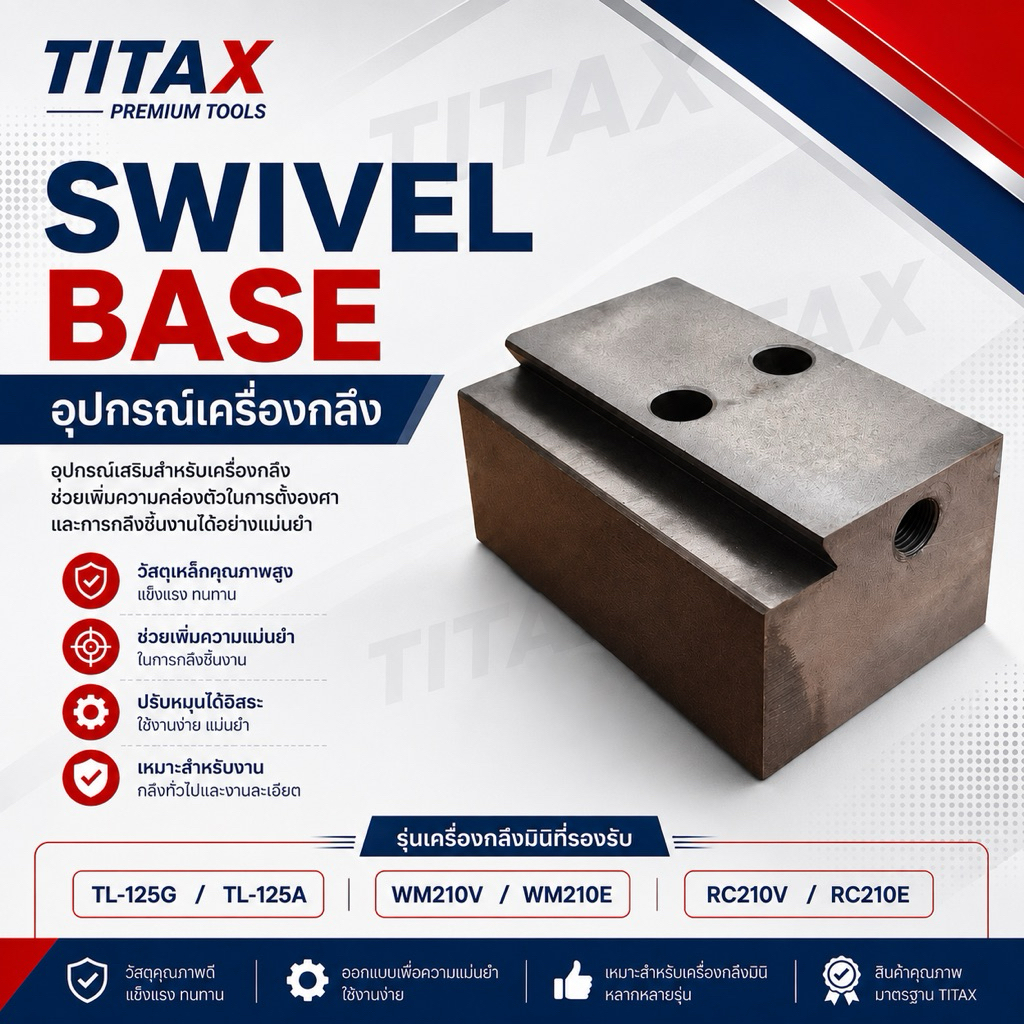 Swivel Base สำหรับเครื่องกลึงมินิ รุ่น  TL-125G / TL-125A  WM210V / WM210E  RC210V / RC210E
