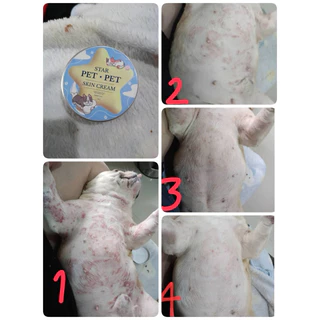 Starpetpet skin cream ครีมเชื้อราหมาแมว ยีสต์ ผื่น ตุ่มแดง(2)