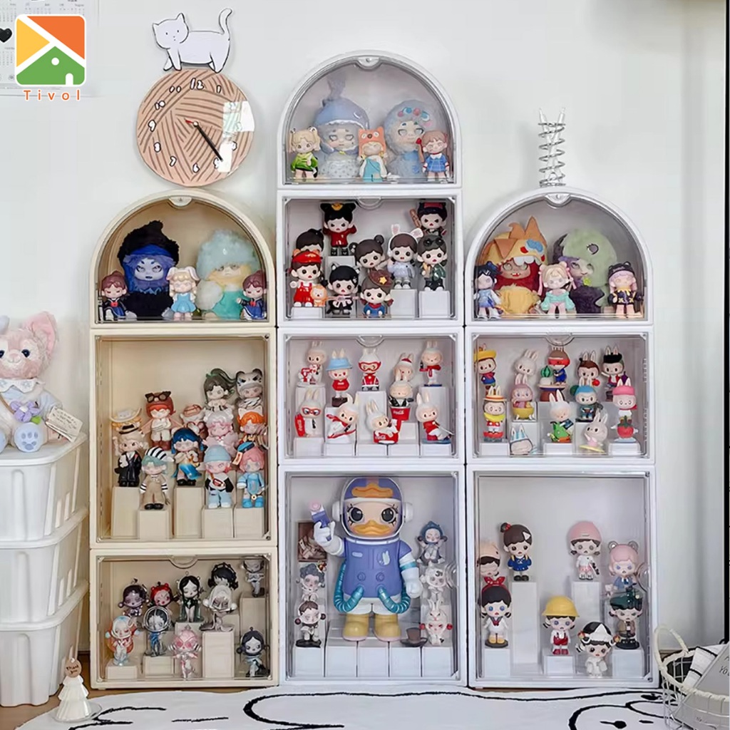 กล่องใส่ ตู้โชว์ตุ๊กตา กล่องสะสม DIY กล่องโมเดล Labubu Molly