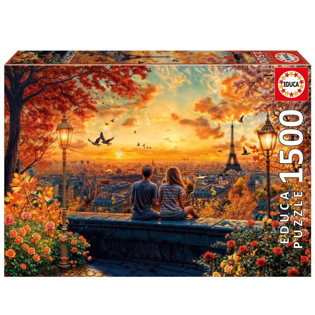 Jigsaw Puzzle Educa - In Love in Paris 1500 Piece. จิ๊กซอว์ 1500 ชิ้น Made in Spain มีสินค้าที่ไทย พ