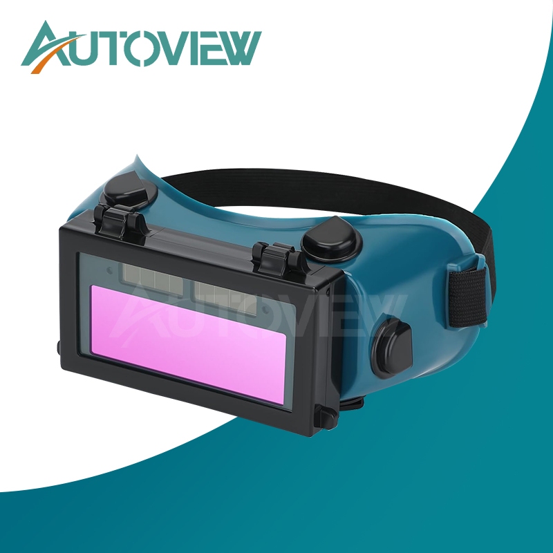 แว่นตาเชื่อมเหล็ก แบบพลิกขึ้นได้ ป้องกันแสงเชื่อม กันสะเก็ดไฟ มองชัด Autoview