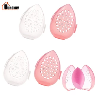 Protable Plastic Cosmetics Sponge Holder Makeup Blender Puff Storage Case/ Transparent Empty Cosmetic Egg Drying Box