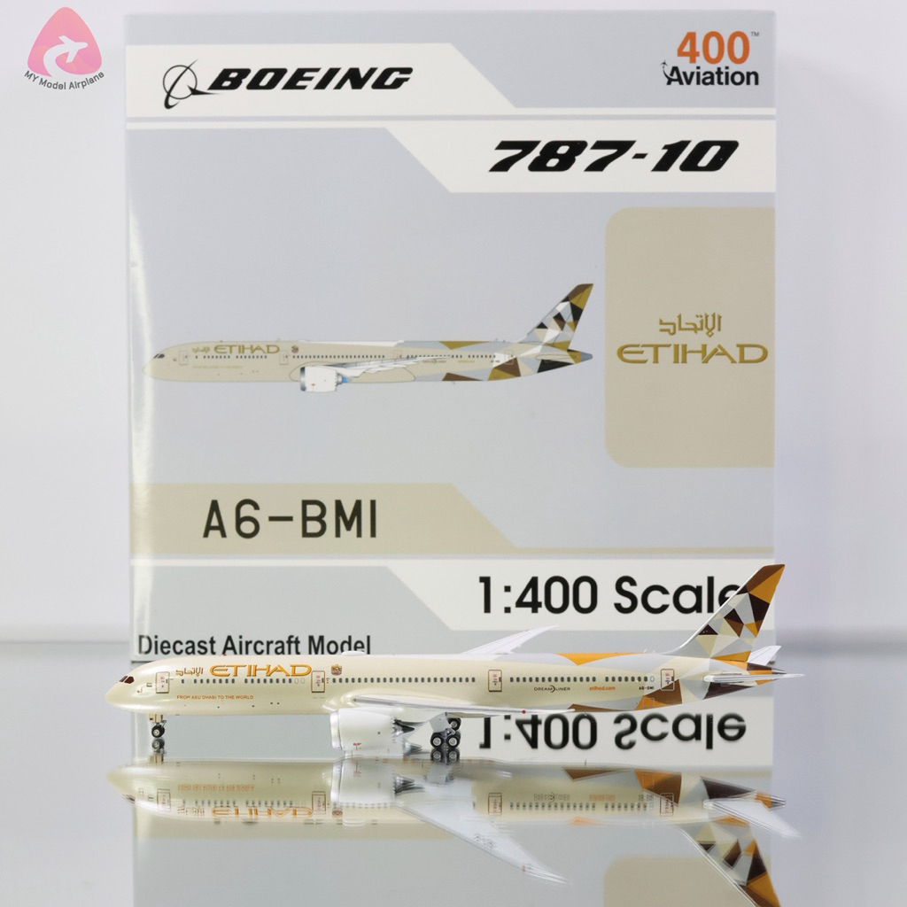 โมเดลเครื่องบิน Etihad Airways B787-10 Dreamliner A6-BMI [AV4231] Aviation400 1:400 [พร้อมส่ง]