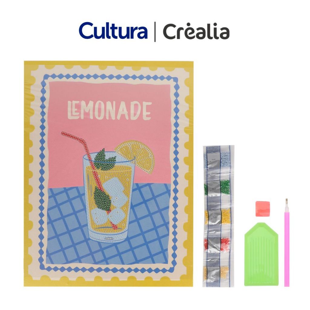 CREALIA DIAMOND PAINTING - LEMONADE 30X40 ครอสติสคริสตัล ลายน้ำเลมอน