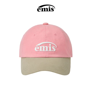 EMIS -NEW LOGO MIX BALL CAP(RENEWAL)(BEIGE/BLACK,BEIGE/BLUE,BEIGE/BROWN ,BEIGE/GREEN,BEIGE/NAVY ,BEIGE/RED ,BEIGE/WINE)