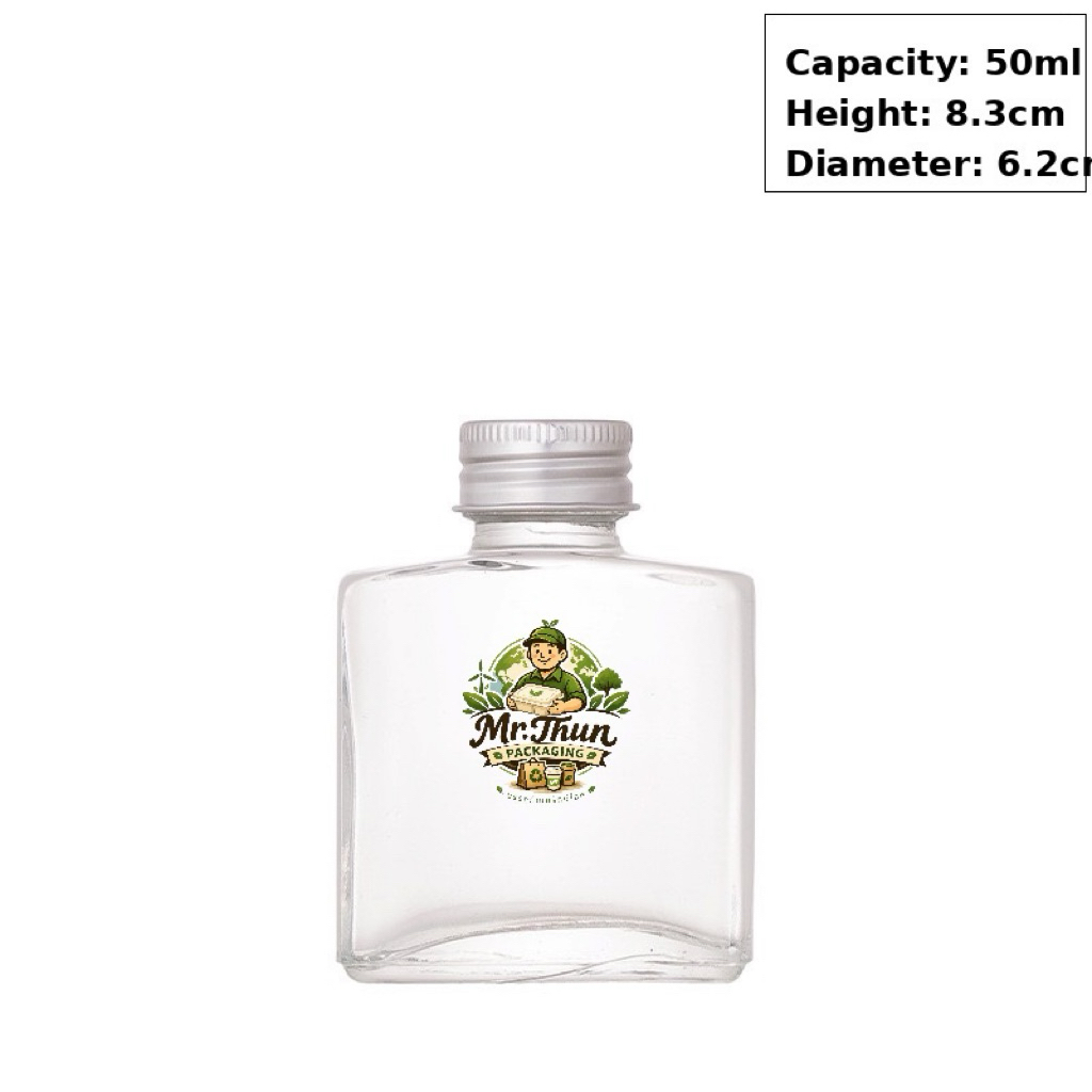ขวดแก้วน้ำขนาด 50-250ml