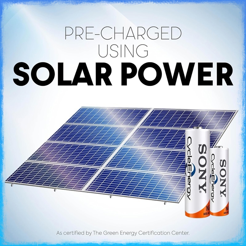 SONY ถ่านชาร์จ แบตเตอรี่ AA 4600 mAh /AAA 4300 mAh NIMH รูปที่ 4