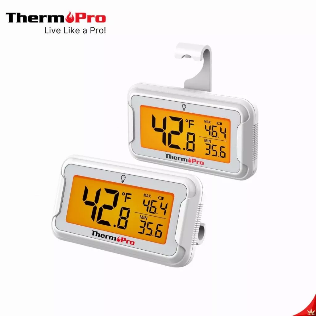 ThermoPro TP110 เครื่องวัดอุณหภูมิตู้เเช่ ตู้เย็นดิจิทัล Refrigerator Thermometer วัดได้แม่นยำทันใจ