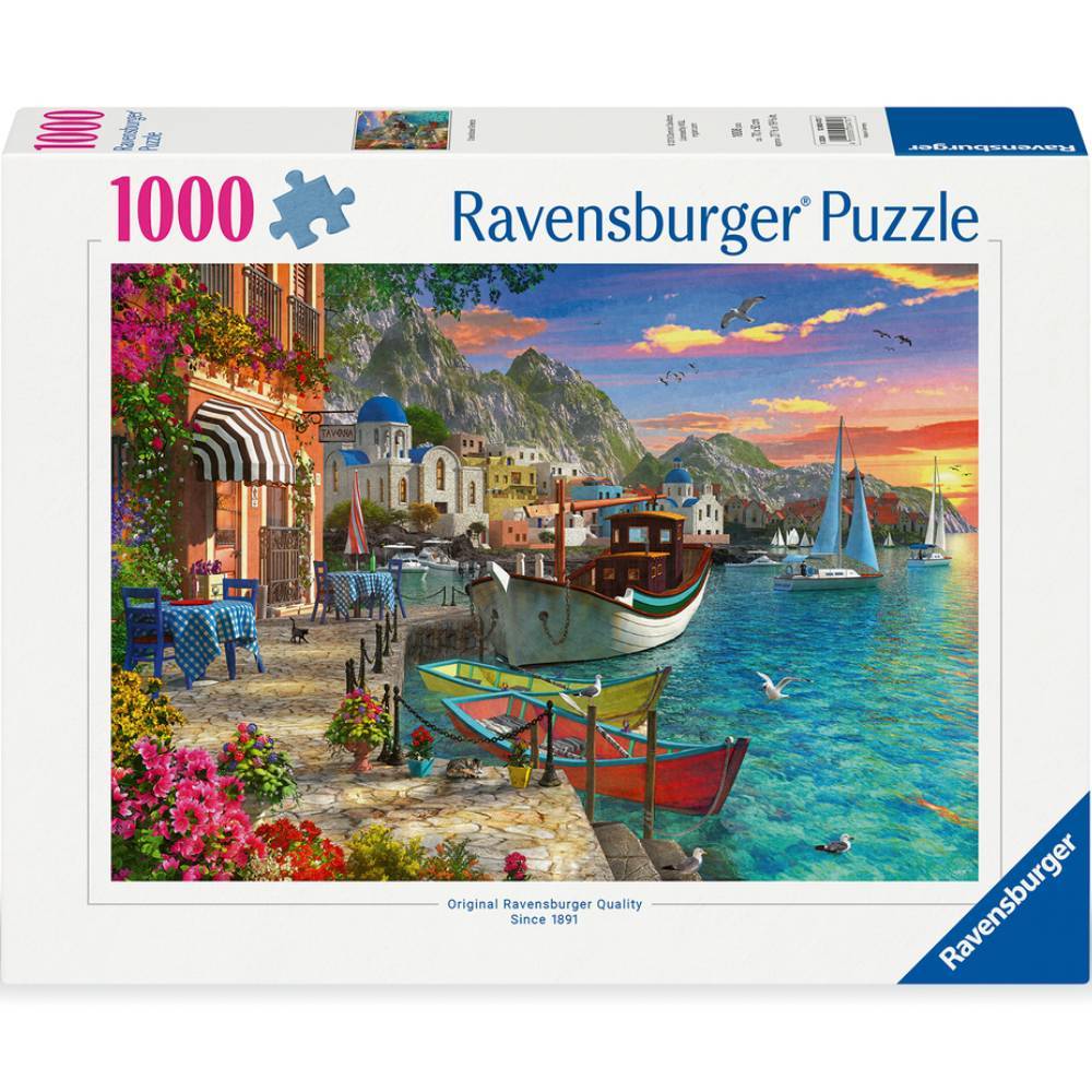Ravensburger Jigsaw Puzzle Grandiose Greece จิ๊กซอว์ 1000 ชิ้น ของแท้ (70×50ซม.)