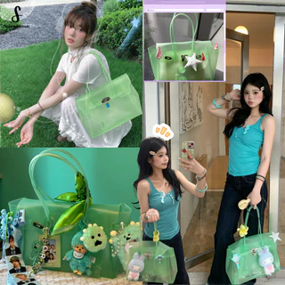 🚚💟พร้อมส่ง🔥Thesummernade_Bag Jellybag🌈TPU ไม่มีกลิ่น ทนทาน Y2K Shoulder/Tote Bag ถือและสะพายไหล่ สินค้าแฟชั่นฮิตฤดูร้อน💓