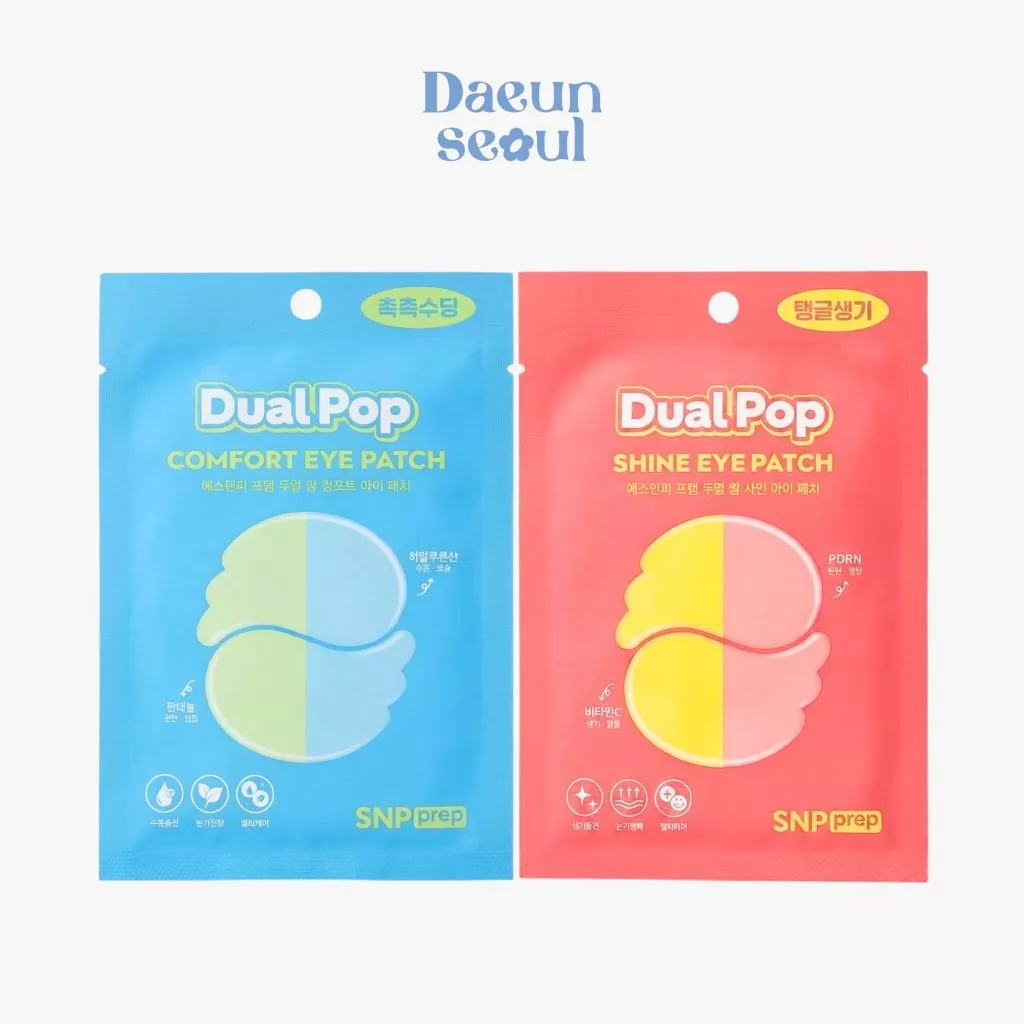 [NEW มาส์กใต้ตา] SNP Dual Pop Shine/Comfort Eye Patch 4ea