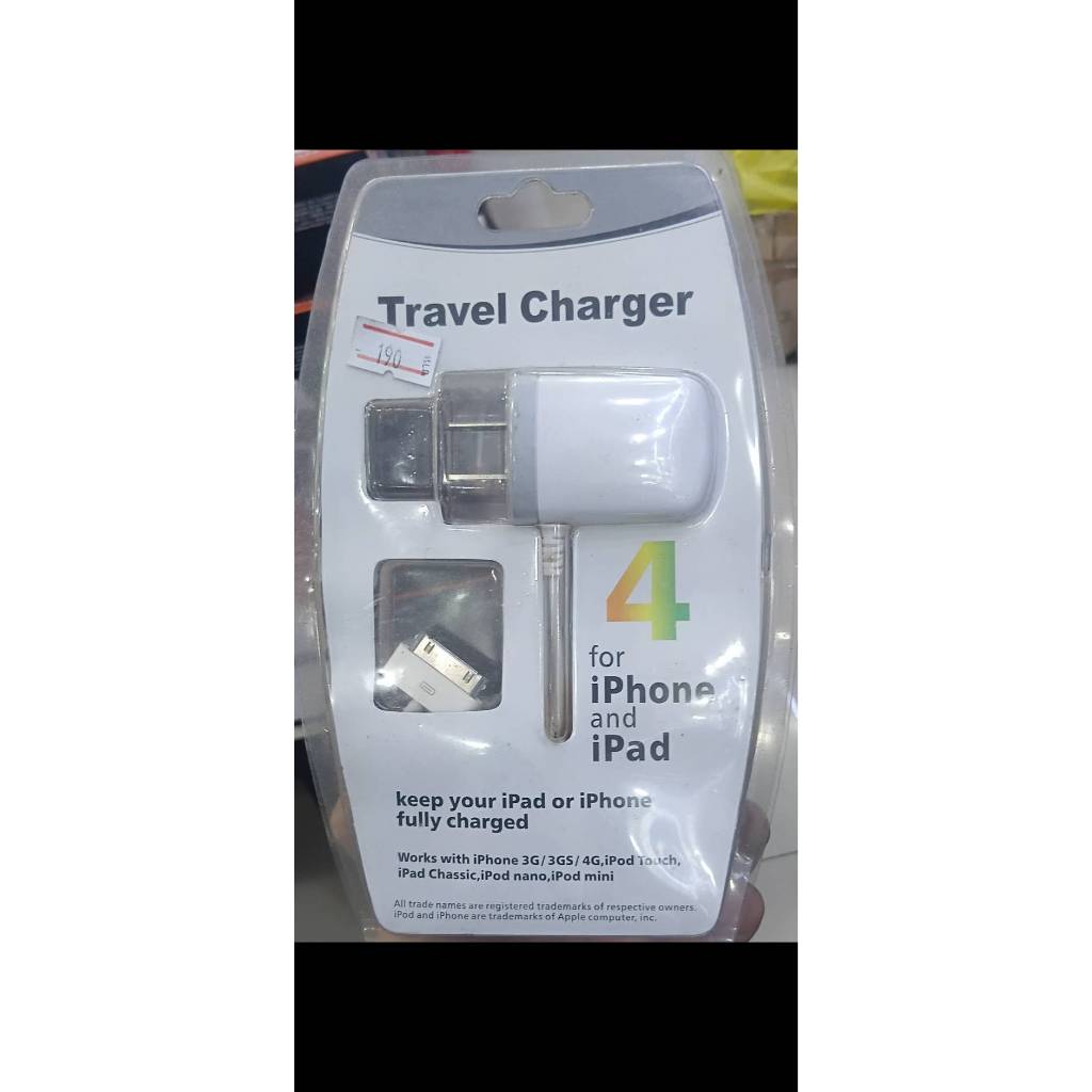 Travel Charger 4 for iPhone and iPad