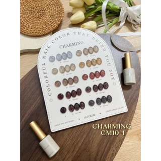 Charming Flash set 10 สี ( CM10-1 ) พร้อมชาร์จสำเร็จรูปรูป ชุดยาทาเล็บ