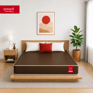 Took Lae Dee ที่นอน PVC กันน้ำ รุ่น Cozyra หนา 6 นิ้ว เช็ดทำความสะอาดง่าย กันฉี่ กันเหงื่อ รองรับน้ำหนัก 300 KG