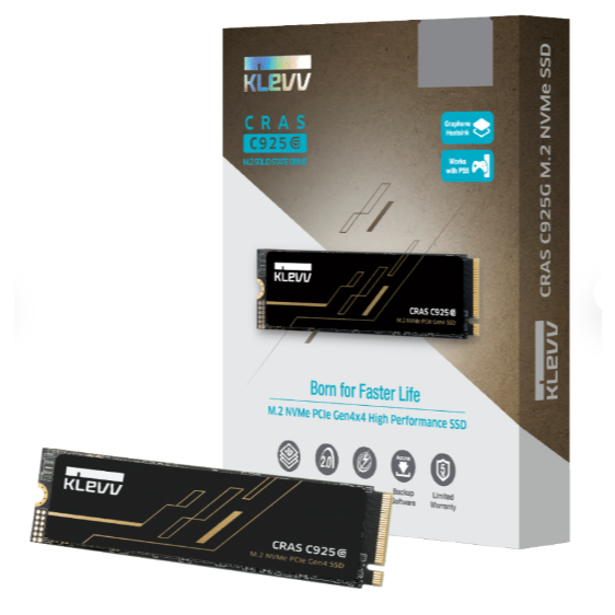 KLEVV เอสเอสดี SSD M.2 CRAS C925G ความจุ 1TB PCIe Gen4x4 (ของใหม่ มือ 1 ประกันศูนย์ 5 ปี)