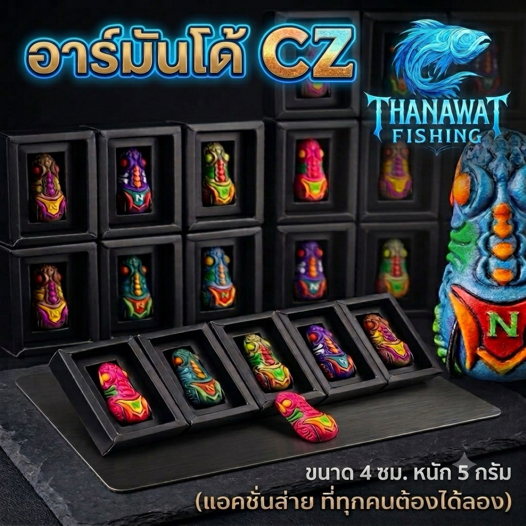 กบยาง อาร์มันโด้ CZ แอ็คชั่นส่าย กบยางตกปลาช่อน