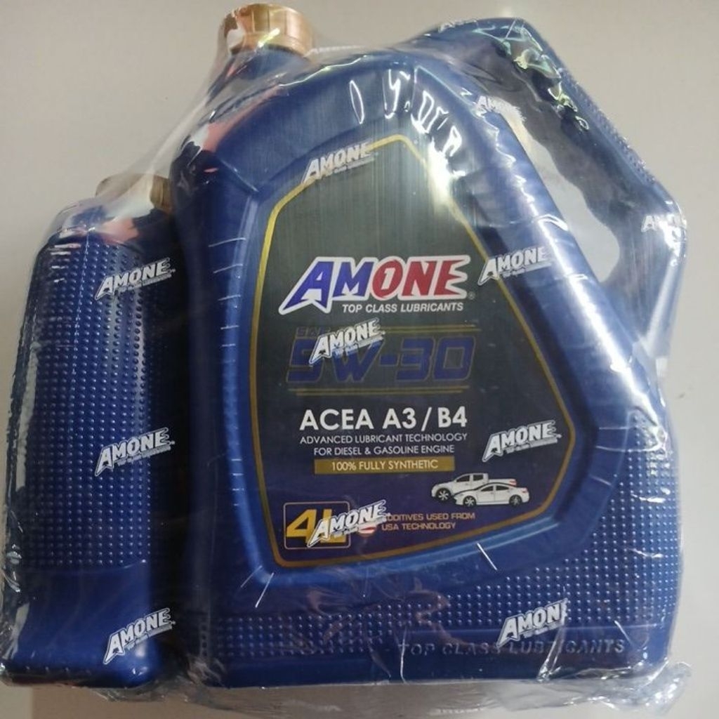 น้ำมันเครื่อง Amone.5w30สังเคราะห์100%ใช้ได้ทั้งดีเซลและเบนซิล