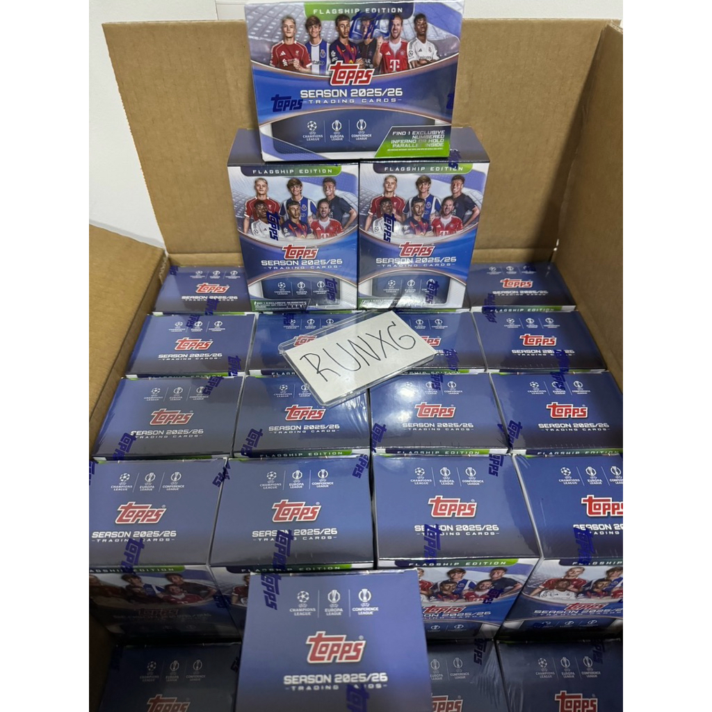 🚨พร้อมส่ง🚨 2025/26 Topps UEFA Club Competitions Soccer Blaster Box