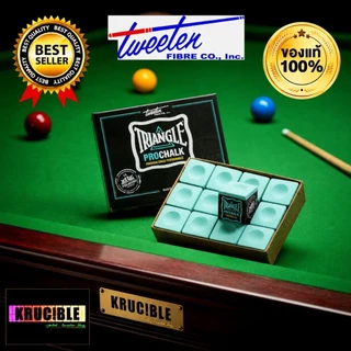 ชอล์กฝนหัวคิว Triangle pro แท้100% สีเขียวอ่อน (ราคาต่อ 1 ชิ้น ) แถมฝาครอบชอล์กฟรี1ชิ้น ฝนติดง่าย ไม่เป็นคราบ