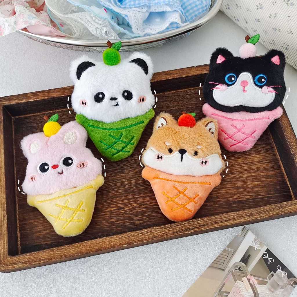 ร้านไทยพร้อมส่ง! พวงกุญแจตุ๊กตา ที่แขวนกระเป๋า ที่แขวนแอร์พอต ของขวัญปัจฉิม เป็นพวงกุญแจ ลายหมาแมว ลายหมี ลายกระต่าย หมา