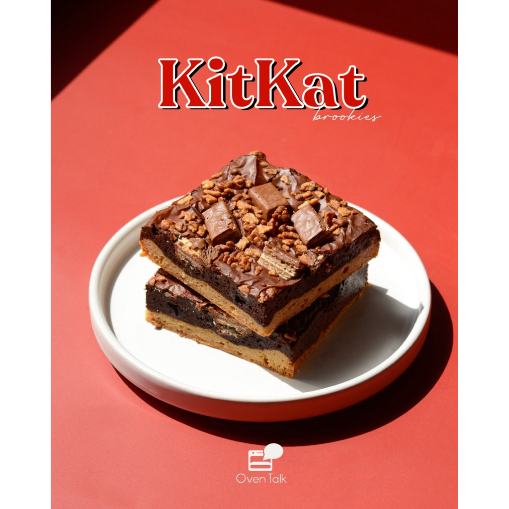 KitKat Brookie ขนาดประมาณ 3*3 นิ้ว - Oven Talk