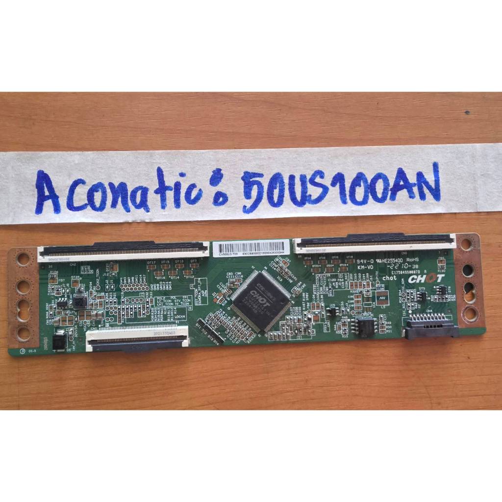 sp.อิเล็กทรอนิกส์ T-Conทีวี50นิ้ว  Aconatic รุ่น 50US100AN รหัสพาร์ท: CV500U3-T03 ***มือสองพร้อมใช้ง