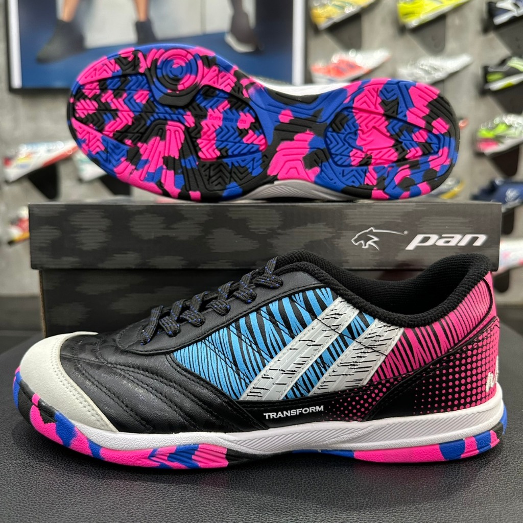PAN WAVE III FLEX รหัส PF14WC รองเท้าฟุตซอล หนังแท้ พื้นไฟล่อน